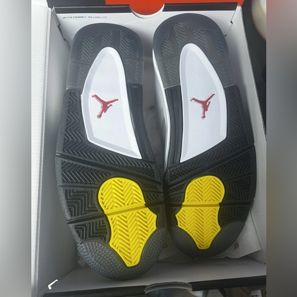 Grey Air Jordan 4 RM PRM Shoes - Picture 4 of 5